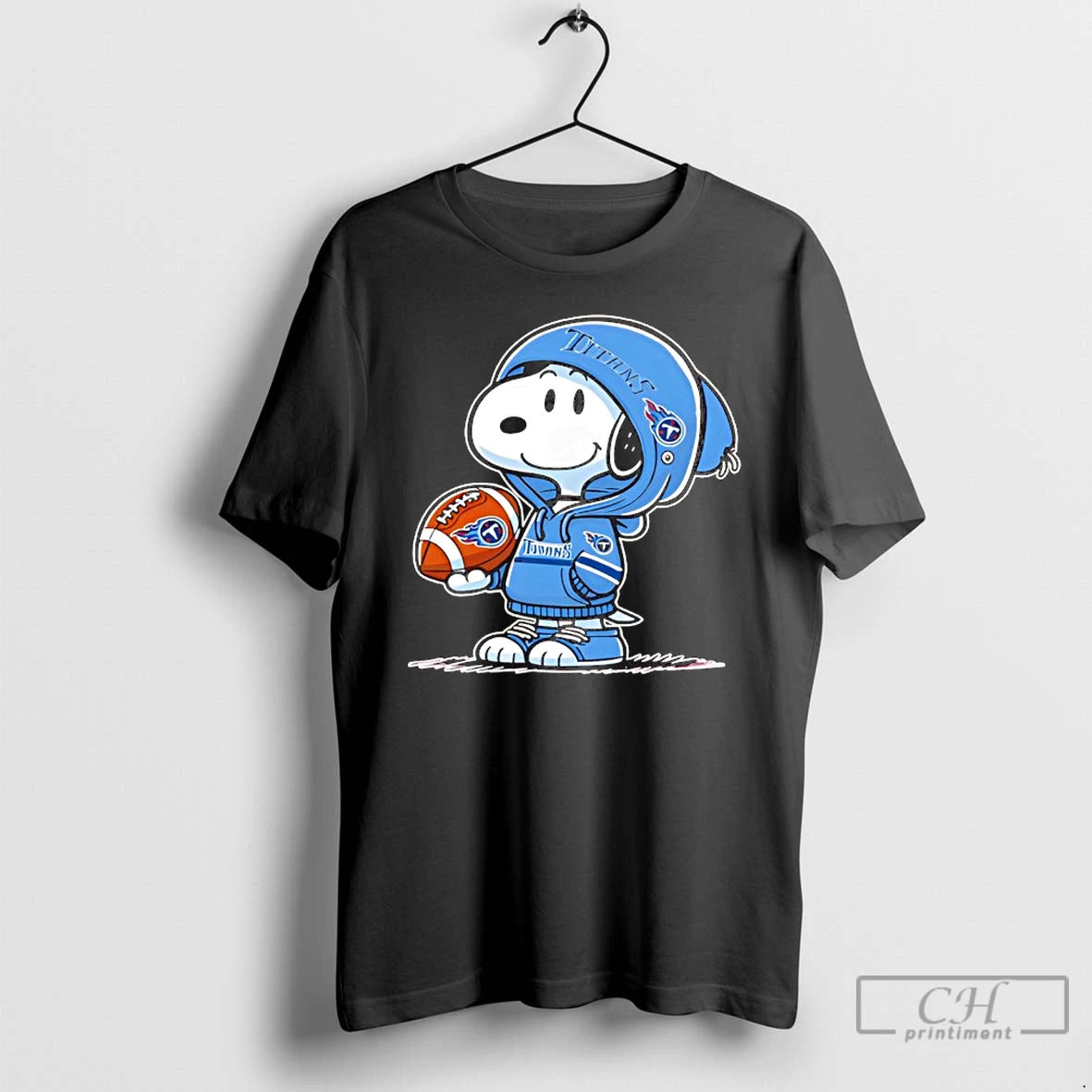 Classic Snoopy Wears Tennessee Titans Football