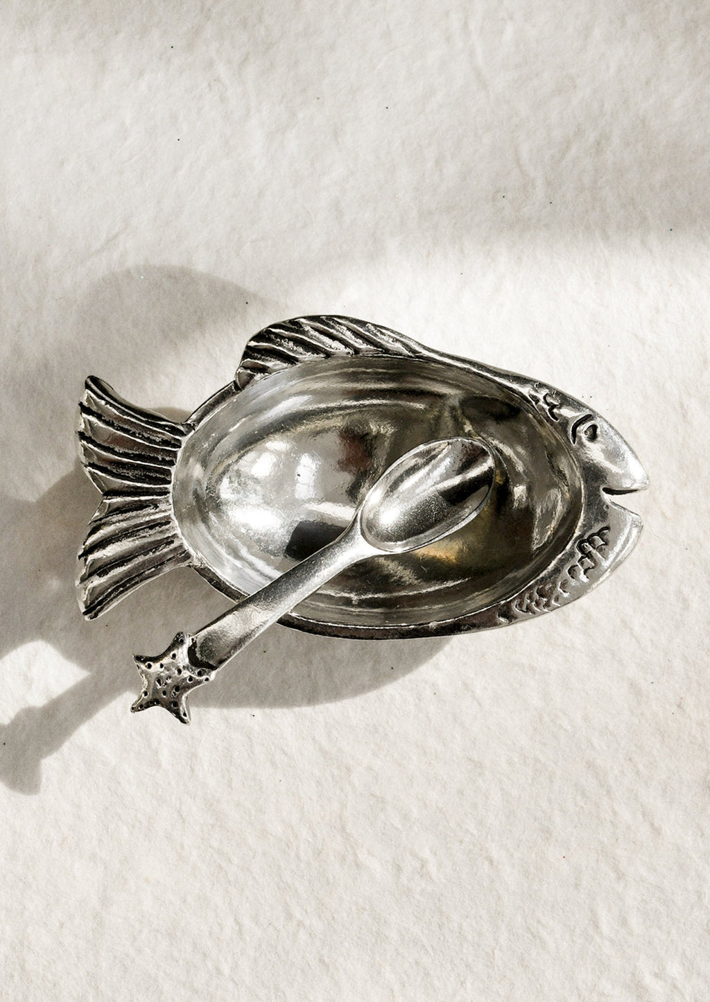 Fish Salt Cellar with Spoon