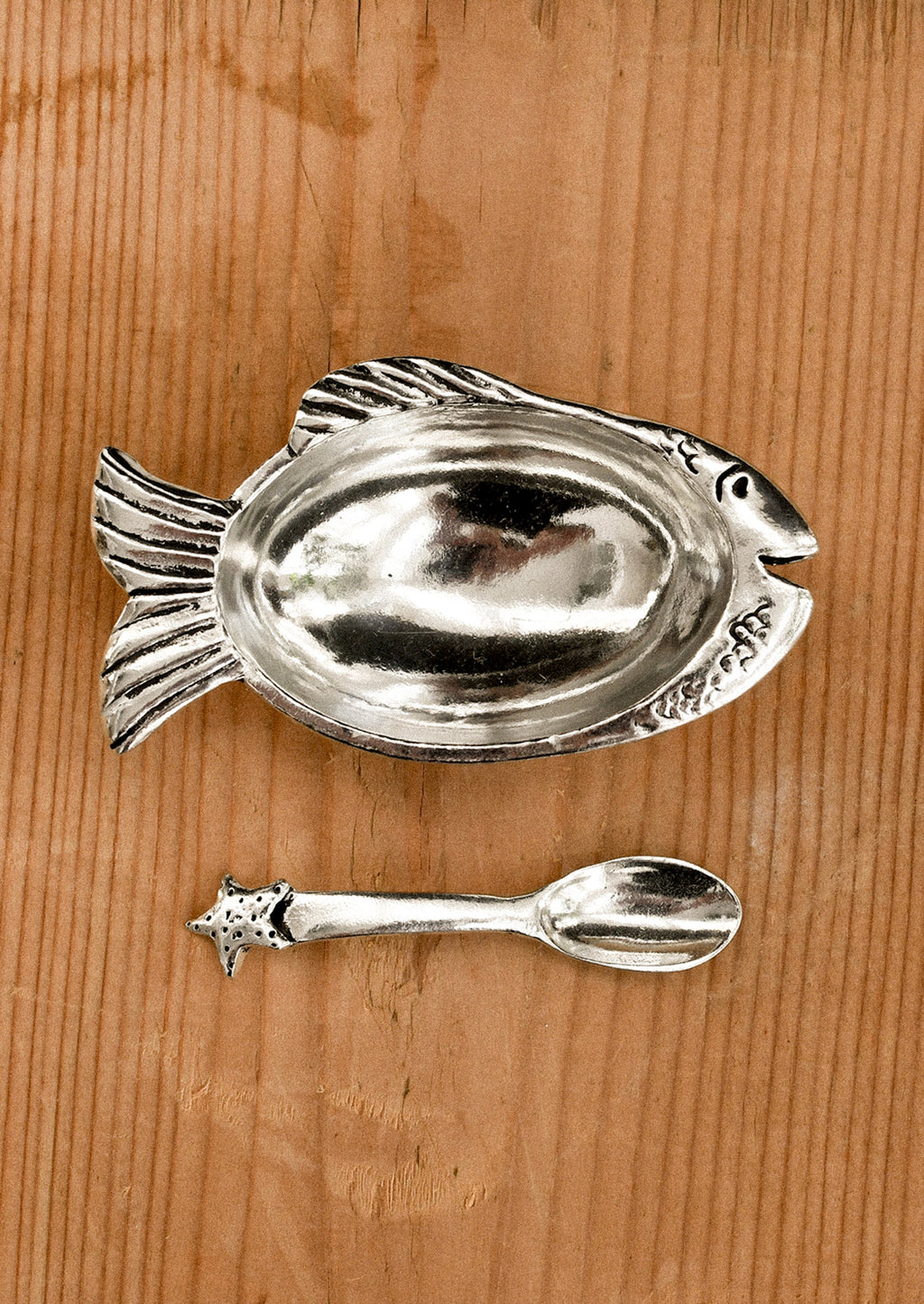 Fish Salt Cellar with Spoon