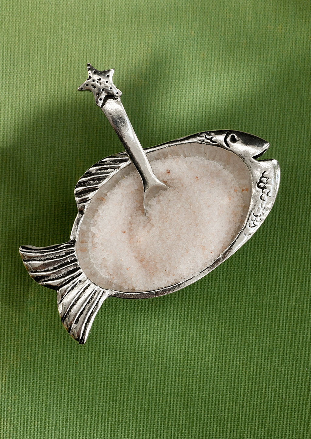 Fish Salt Cellar with Spoon