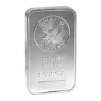 1 Pcs Non Magnetic Sunshine Minting American Bar 5 OZ Silver Plated Badge Collectible Decoration Bar