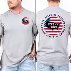 America 250th Anniversary Shirt Patriotism Independence Day TShirt 1776 2026 USA Map Flag Tee Men Women Casual Cotton Tops