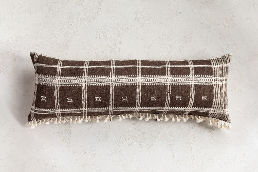 Akriti Mud Long Lumbar Pillow