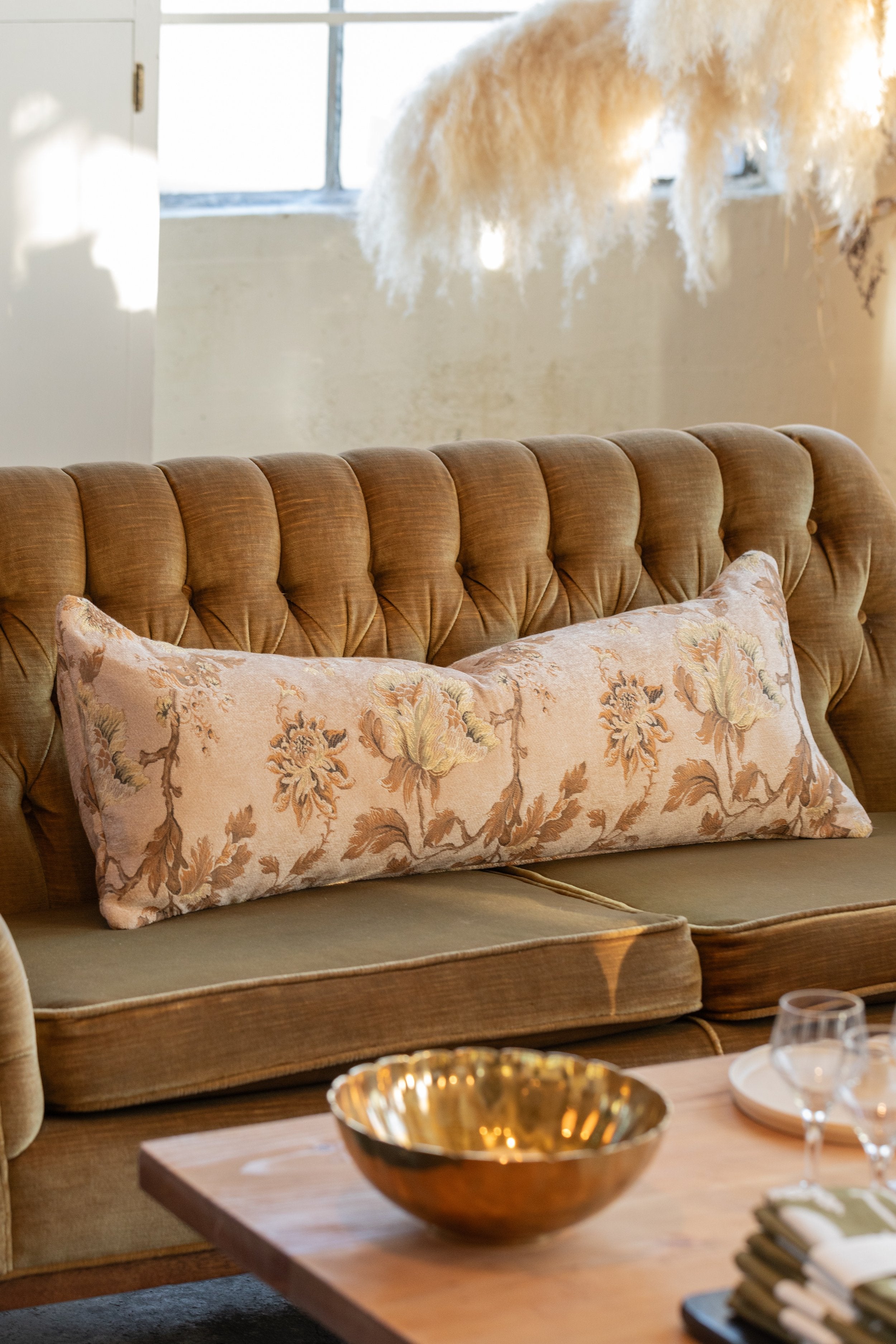 Benice Tapestry Long Lumbar Reversible Pillow Cover