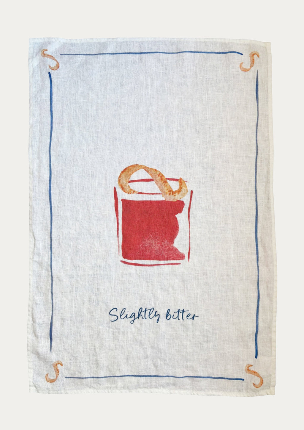 Cocktail Hour Linen Tea Towel
