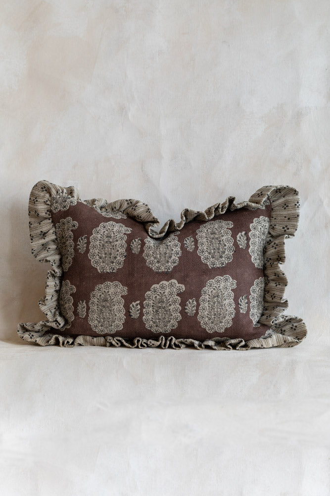 Cefalu Coco Ruffle Lumbar Pillow