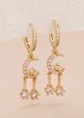 Moon & Stars Huggie Earring
