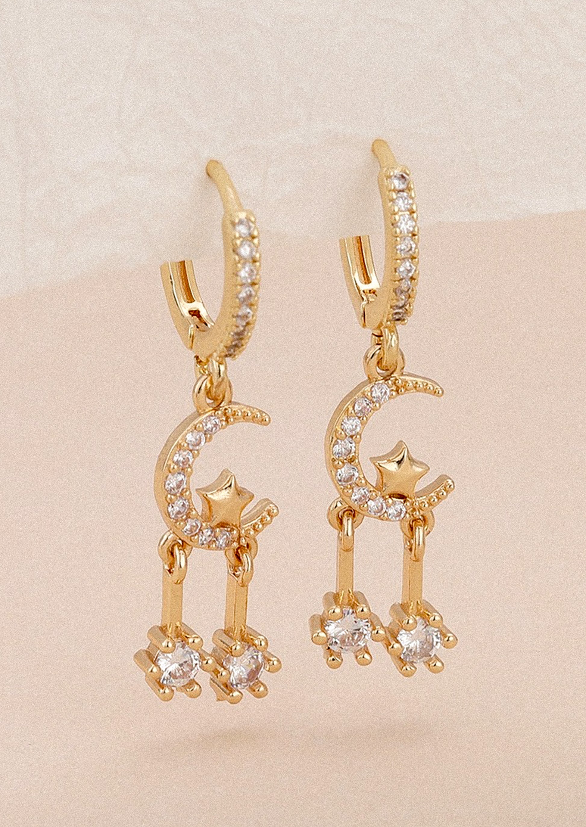 Moon & Stars Huggie Earring