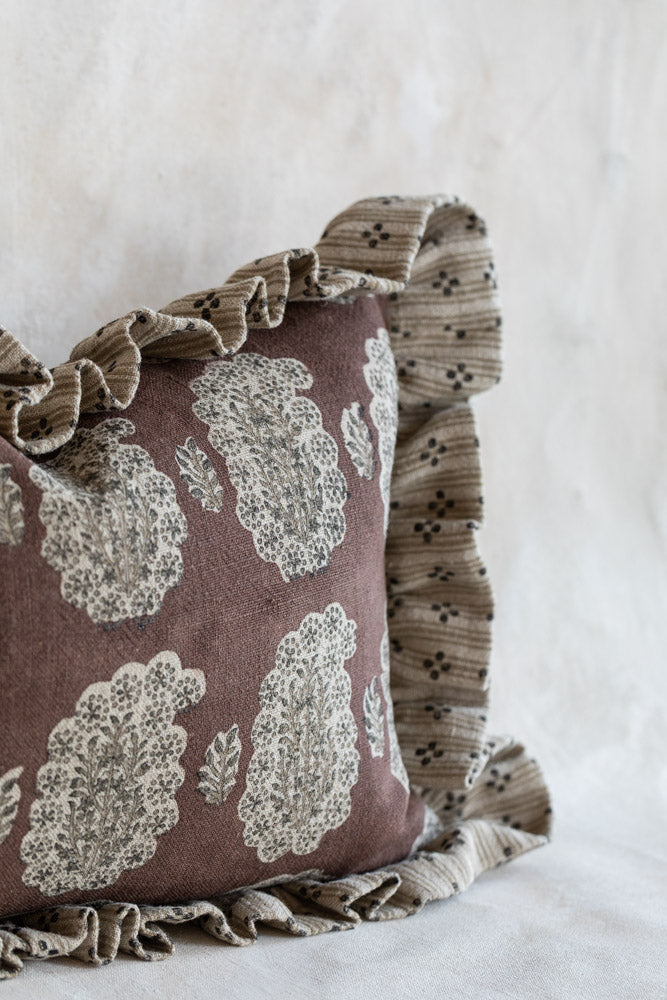 Cefalu Coco Ruffle Lumbar Pillow