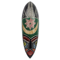 Handmade Beaded African Mask 'Star and Moon'