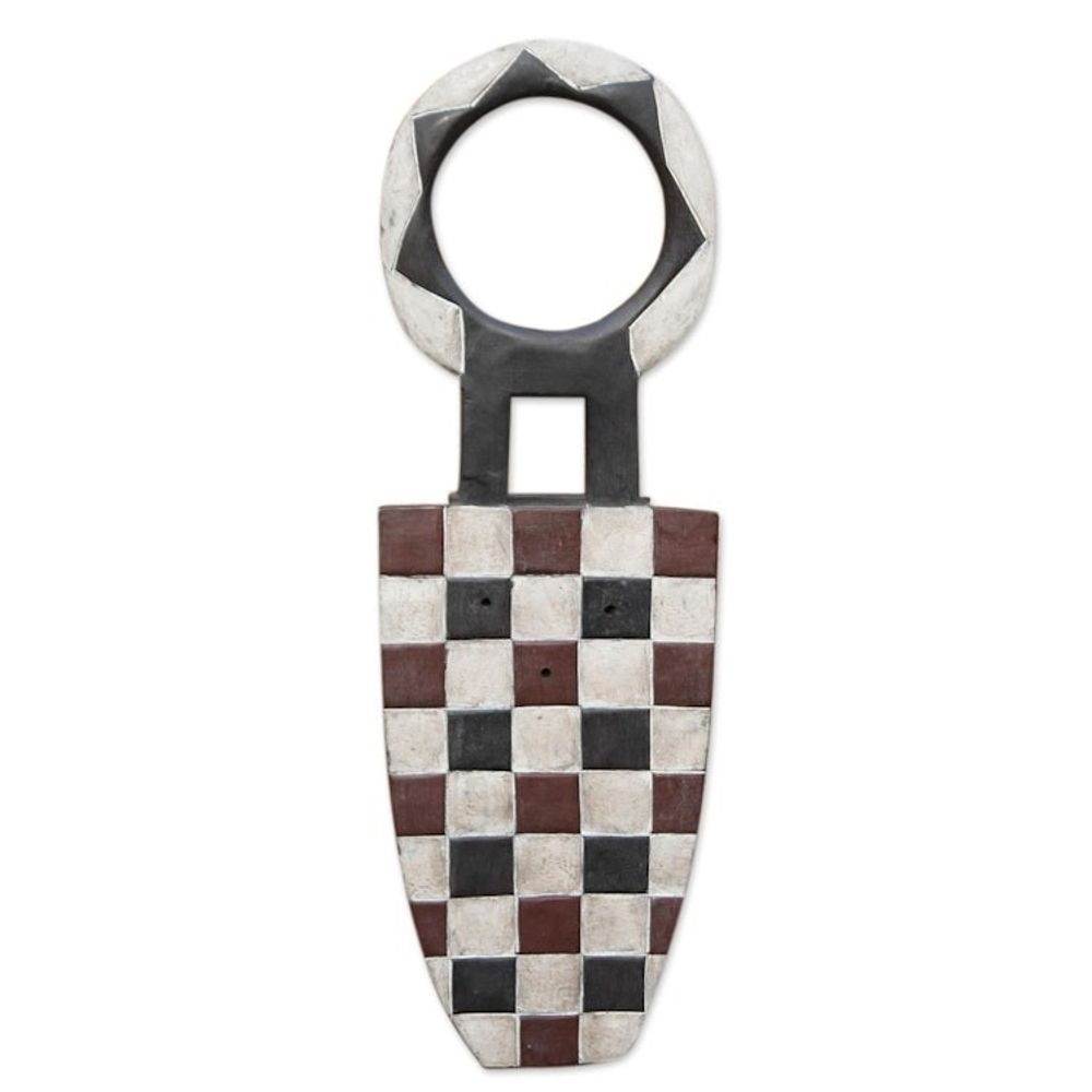 African tribal wood mask 'Faceless Spirits'