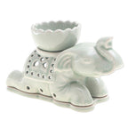 Handcrafted Celadon Oil Warmer 'Royal Elephant'