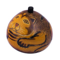 Andean Artisan Crafted Dried Mate Gourd Cat Box 'Andean Feline'