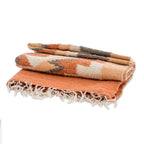 Handloomed Acrylic Geometric Area Rug in Orange 2.5x4.5 'Celestial Diamonds'