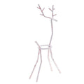Handcrafted Iron Reindeer Tealight Holder in White and Red 'Winter Reindeer in Red'