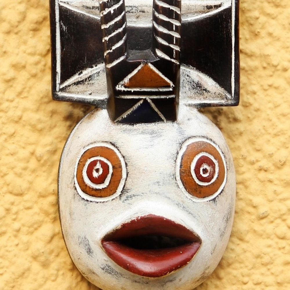 Unique Ivory Coast Wood Mask 'Flying Spirit'