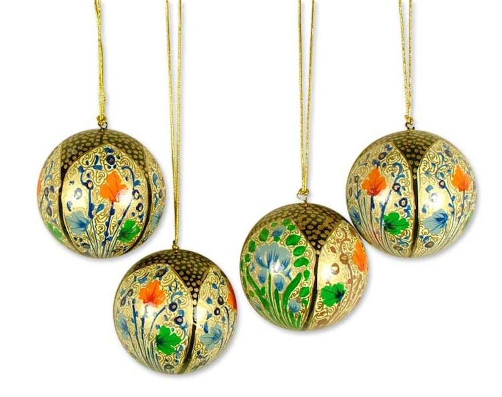 Ornaments Set of 4 'Holiday Galaxy'