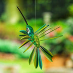 Hand-Painted Green Copal Wood Alebrije Bird Ornament 'Jungle Plumage'