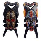 Authentic African Masks Pair 'God's Gift of Twins'