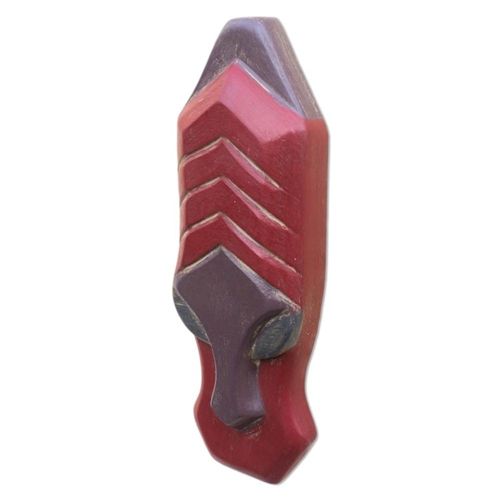Hand Carved African Ofram Wood Mask 'Anaafo'