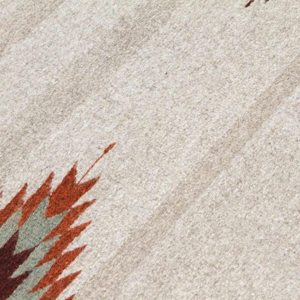 Handwoven Geometric Grey and Brown Zapotec Wool Runner 2x6 'Chocolate Gleams'