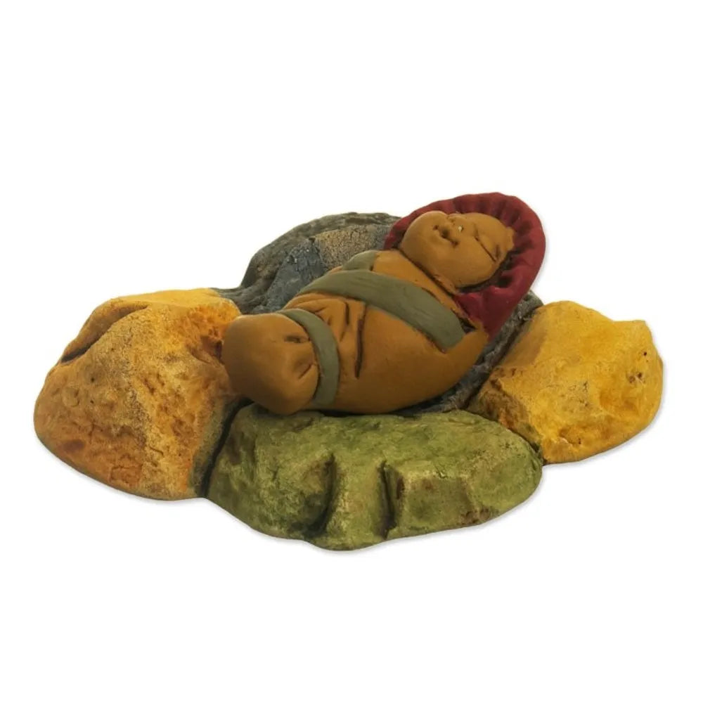 Andean Ceramic Nativity Set with Alpacas from Peru 'Suri Nativity'