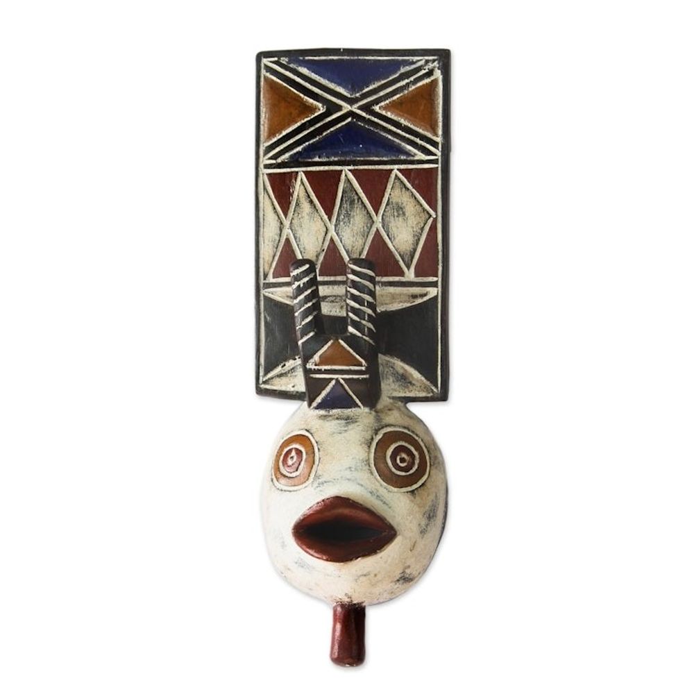 Unique Ivory Coast Wood Mask 'Flying Spirit'