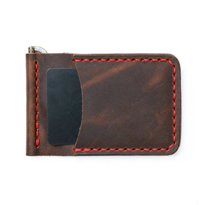 Leather Money Clip Wallet