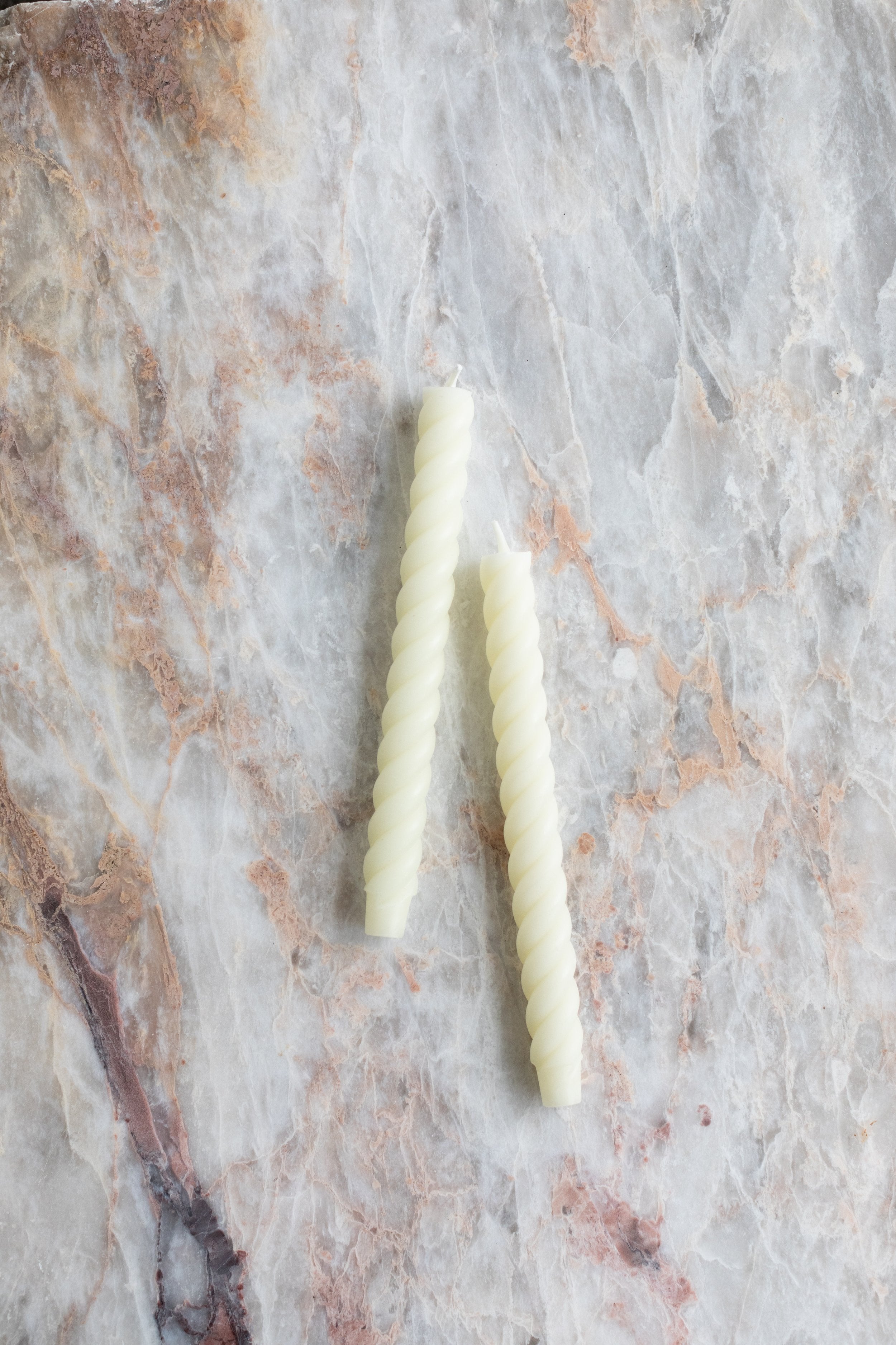 Rope Beeswax Tapers - Multiple Colors