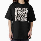 Ask Me About 2000's Emo Bands by doodlebymeg Unisex T-shirt, Sweatshirt, Hoodie, Long Sleeve Tee