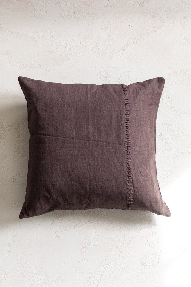 Threaded Linen Pillow Cover