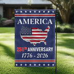 Flagwix American Flag - 250th Anniversary Semiquincentennial America Map Flag