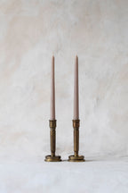 Vintage Brass Artillery Shell Candle Holders