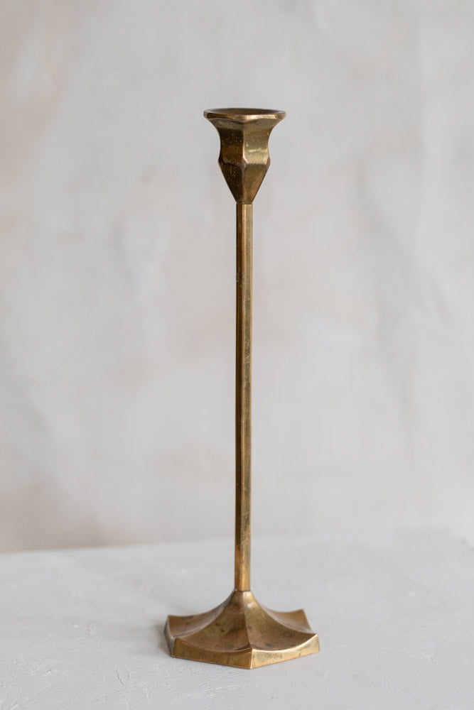 Vintage Brass Single Candlestick - Variety