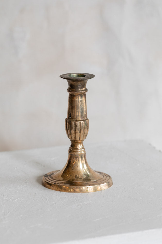 Vintage Brass Single Candlestick - Variety