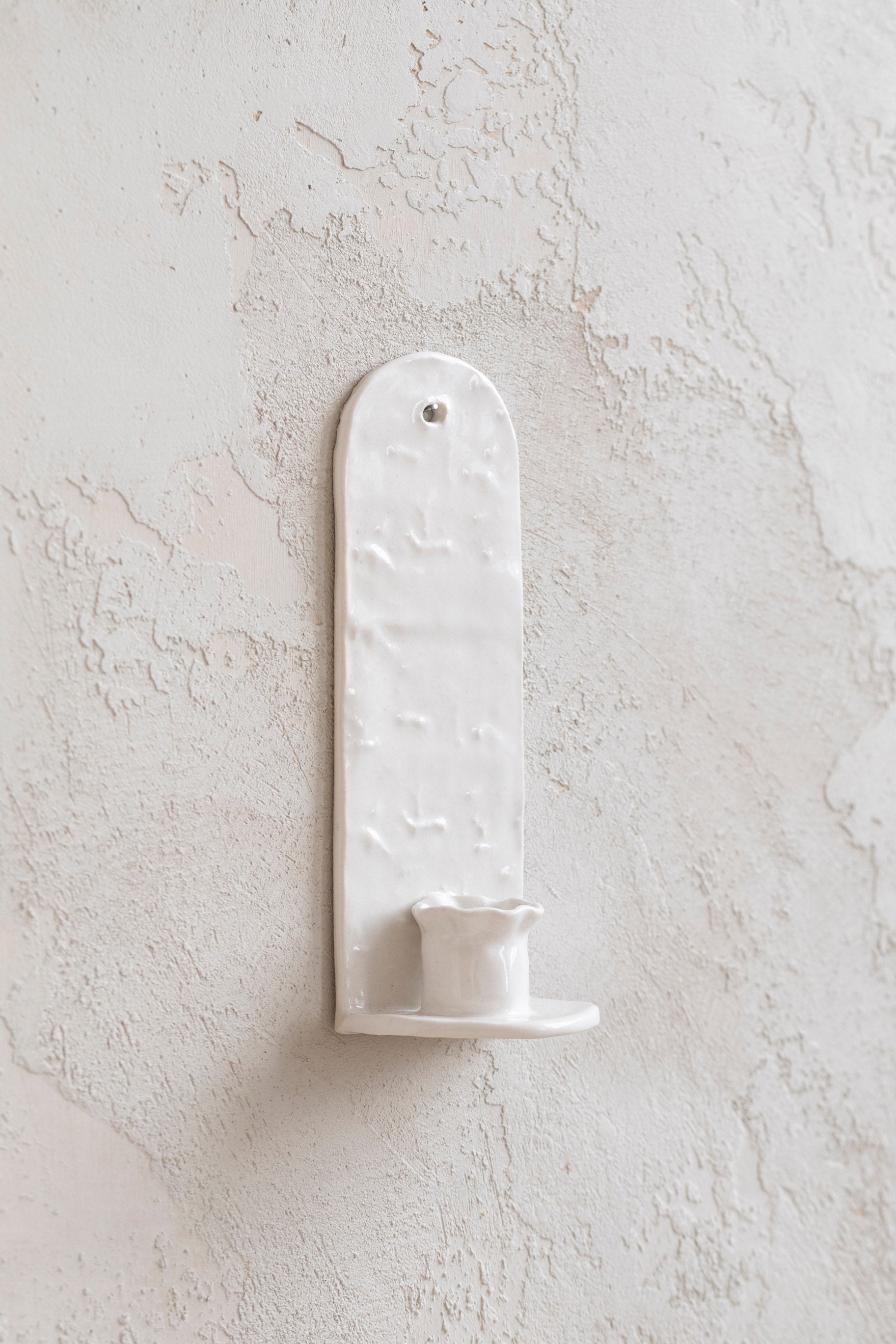 Found Handmade Ceramic Sconce