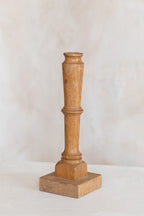 Vintage Handmade Wood Candlestick