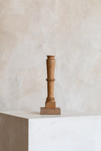 Vintage Handmade Wood Candlestick