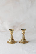 Vintage Petite Brass Candle Holders