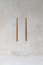 Vintage Tall Crystal Candlesticks
