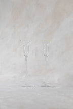 Vintage Tall Crystal Candlesticks