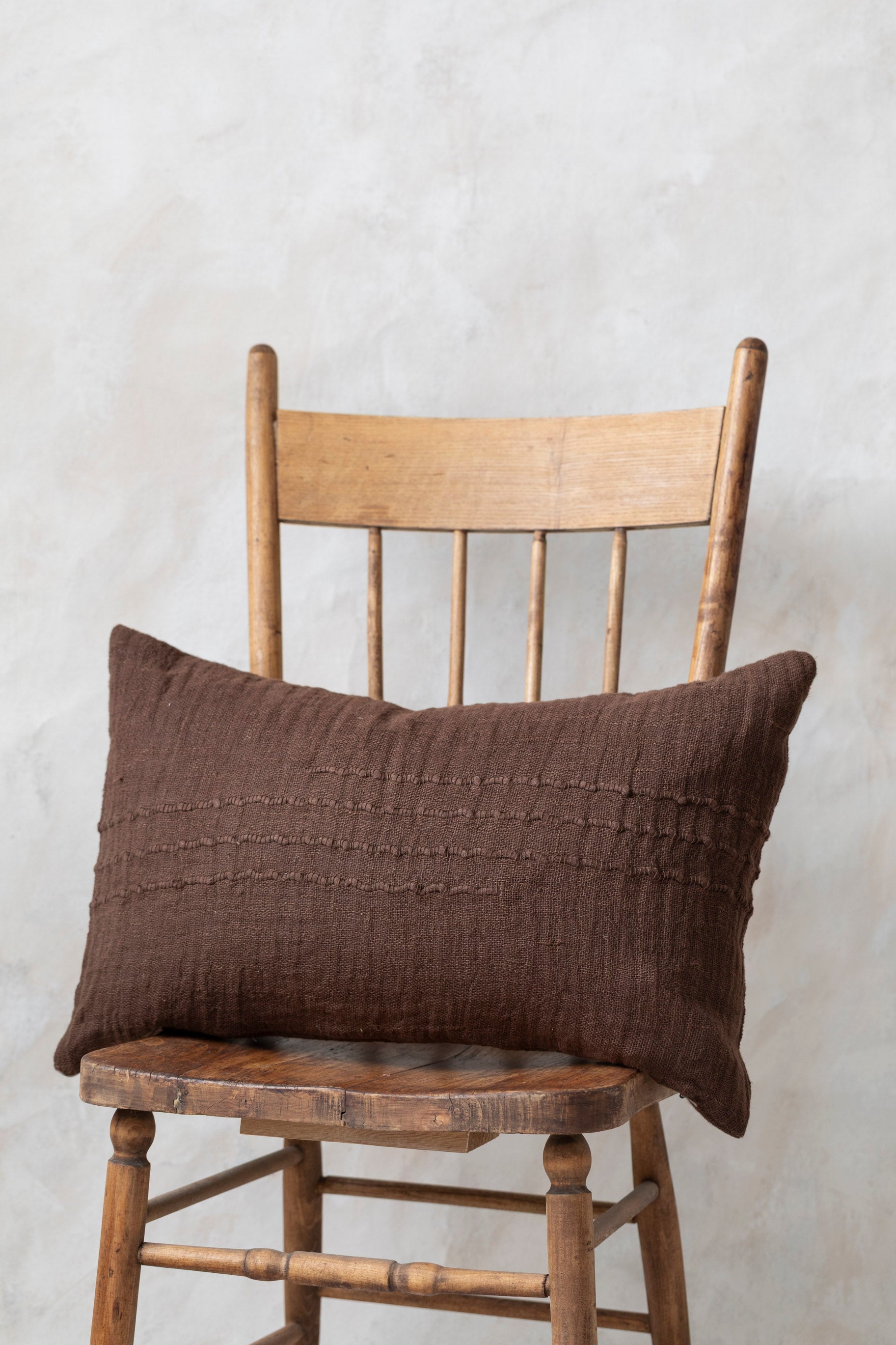 Vintage Thread Espresso Pillow Cover